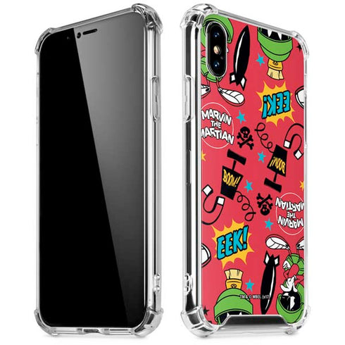 Looney Tunes Marvin the Martian Patches iPhone XS Max Clear Case